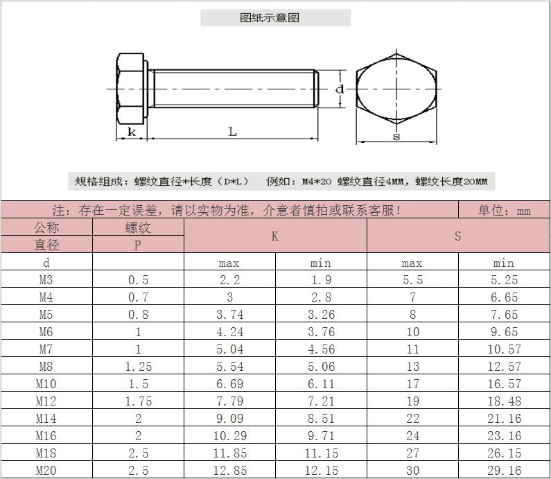 不锈钢螺栓生产厂家