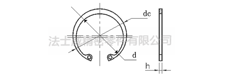 
GB893.1不锈钢轴卡挡圈轴用挡圈-规格